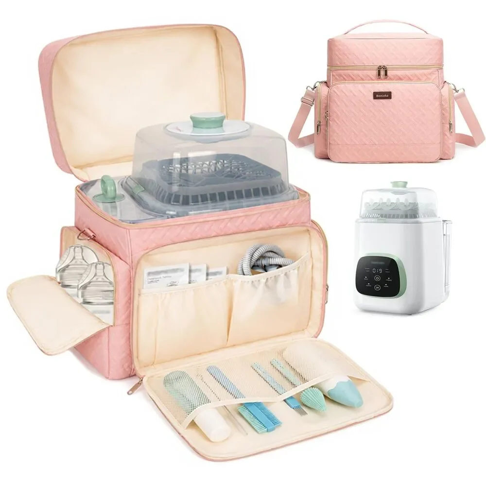 Pink Travel Storage Bag for Momcozy KleanPal Pro Bottle Washer - Bag Only